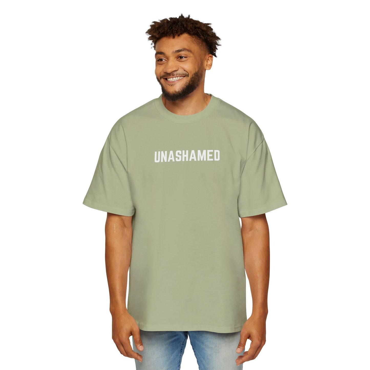Unashamed Men's Heavy Oversized Tee - Casual Streetwear T-Shirt