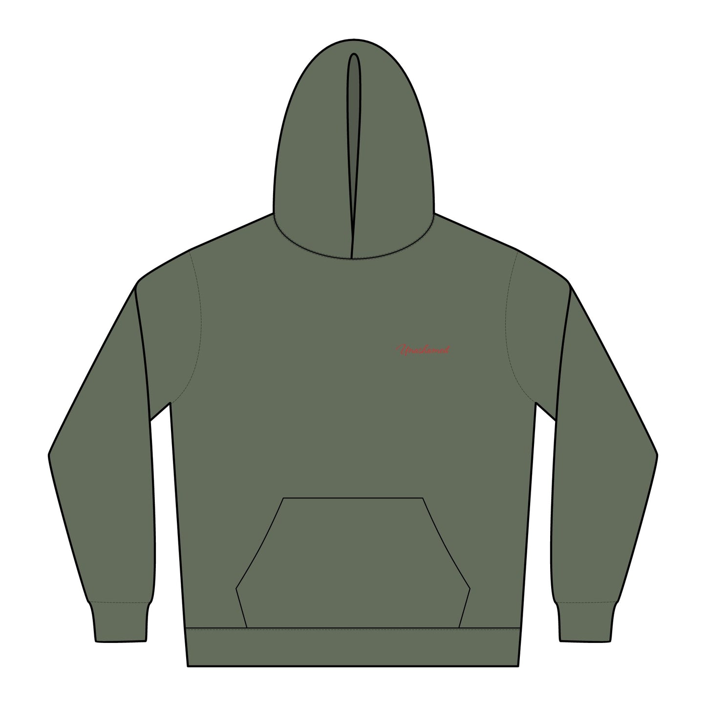 Relaxed "Unashamed" Embroidered Hoodie