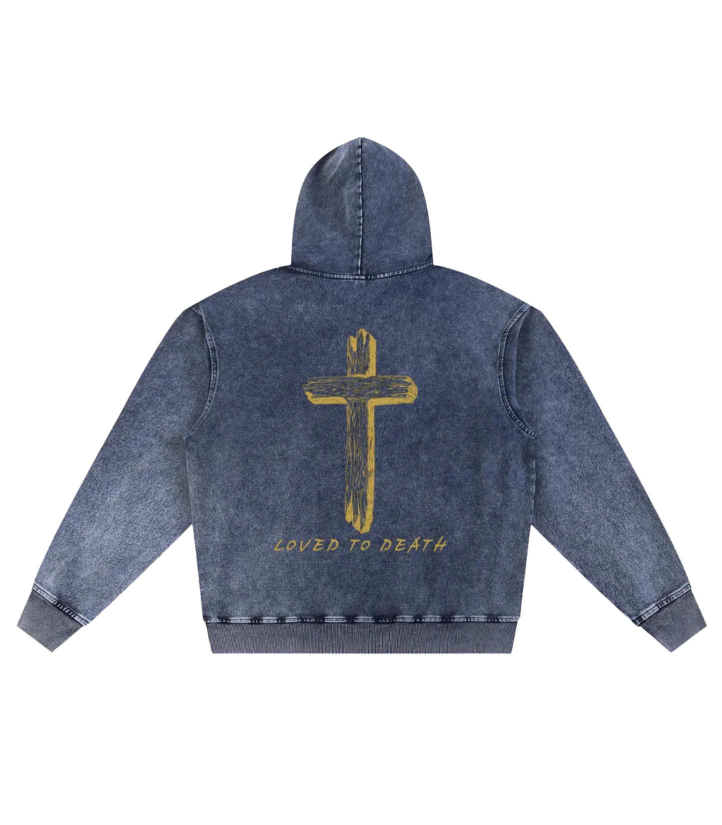 Loved To Death Snow Oversized Hoodie (Snow Washed)