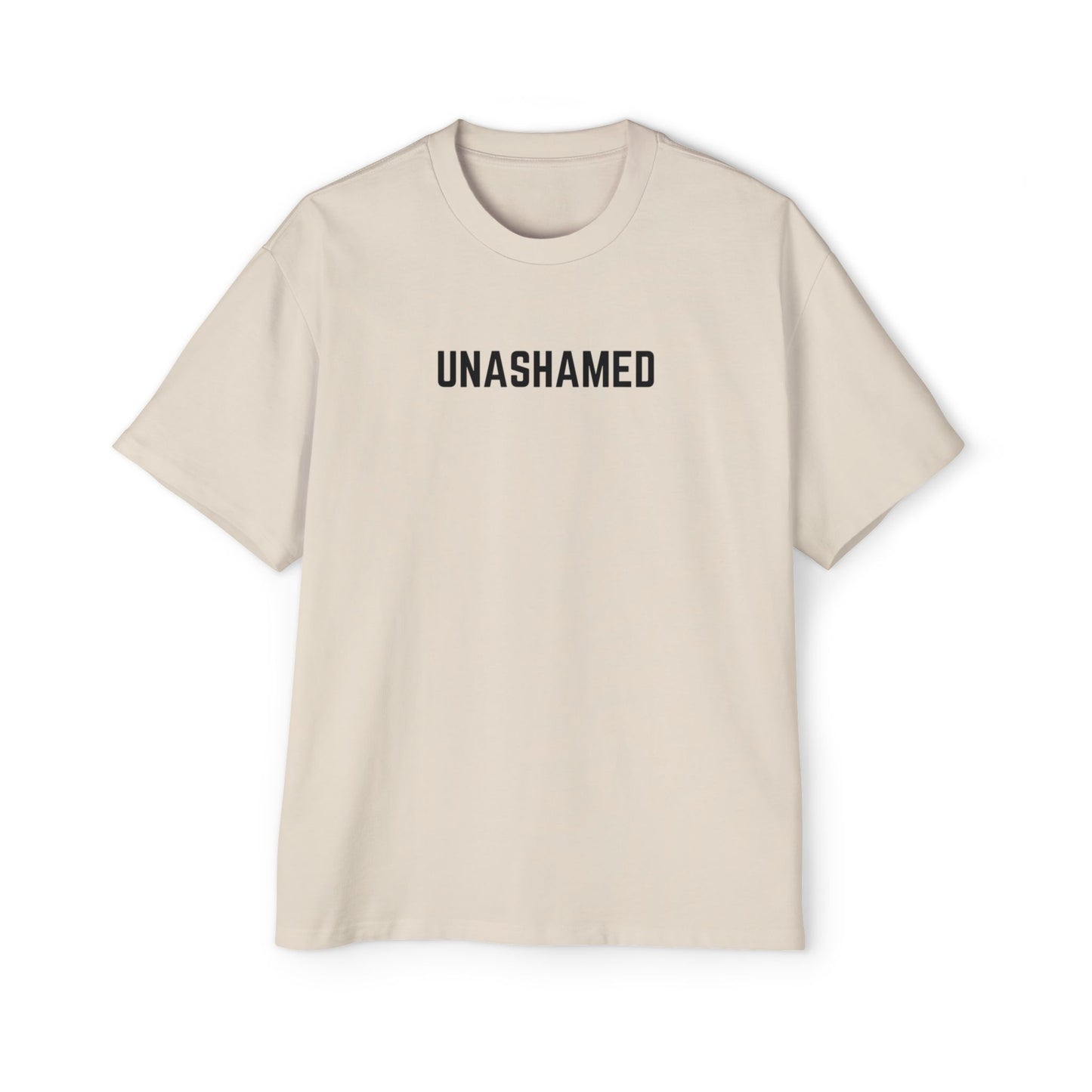 Unashamed Men's Heavy Oversized Tee - Casual Streetwear T-Shirt
