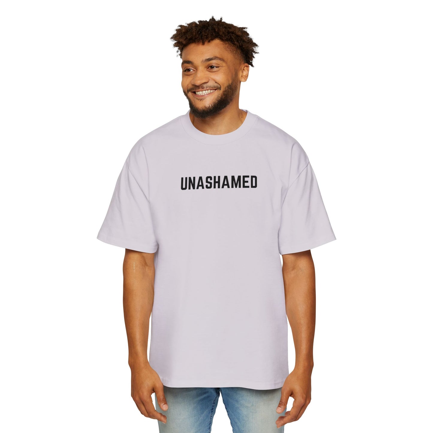 Unashamed Men's Heavy Oversized Tee - Casual Streetwear T-Shirt