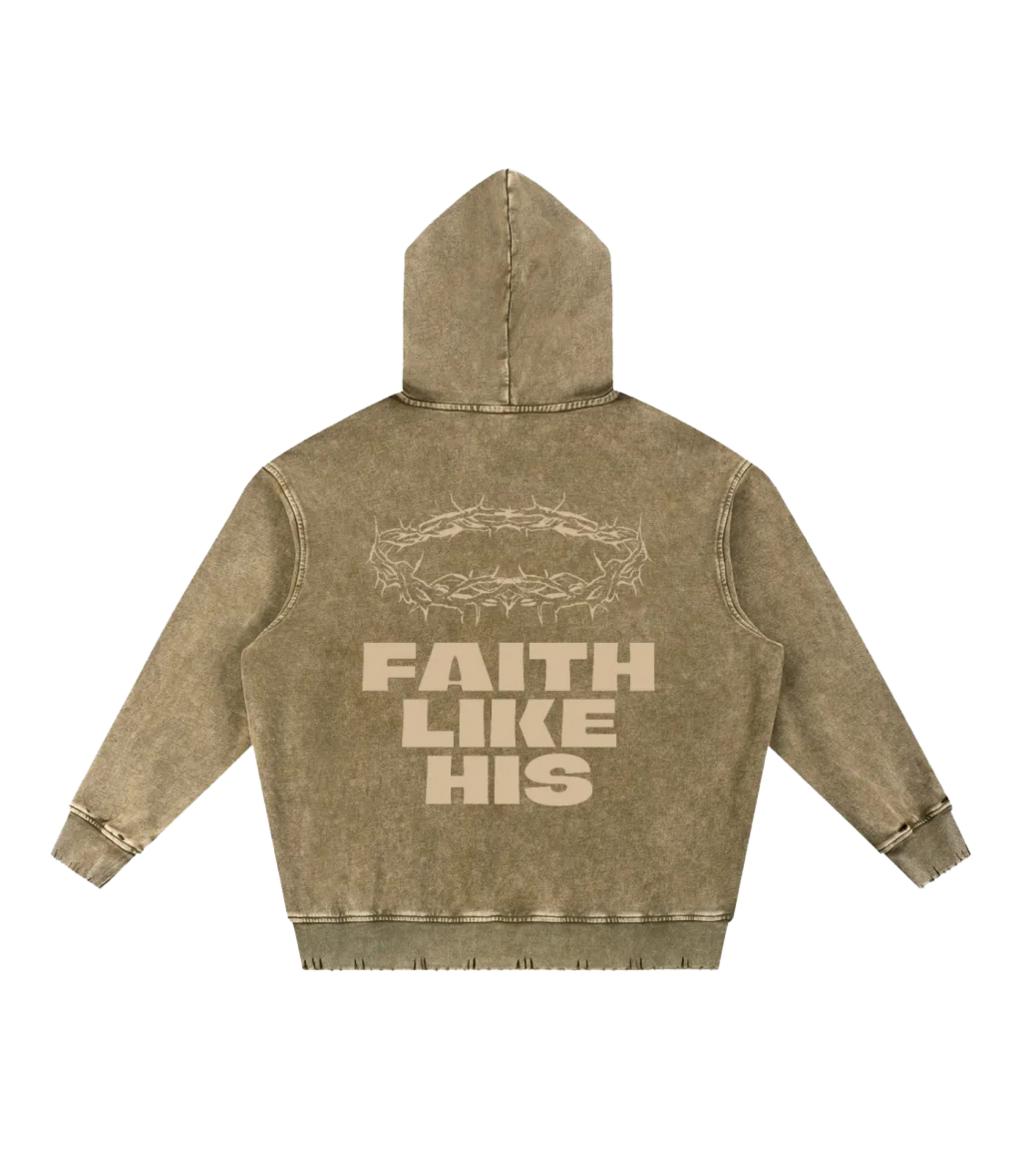 Faith Like His Oversized Hoodie (Snow Washed)