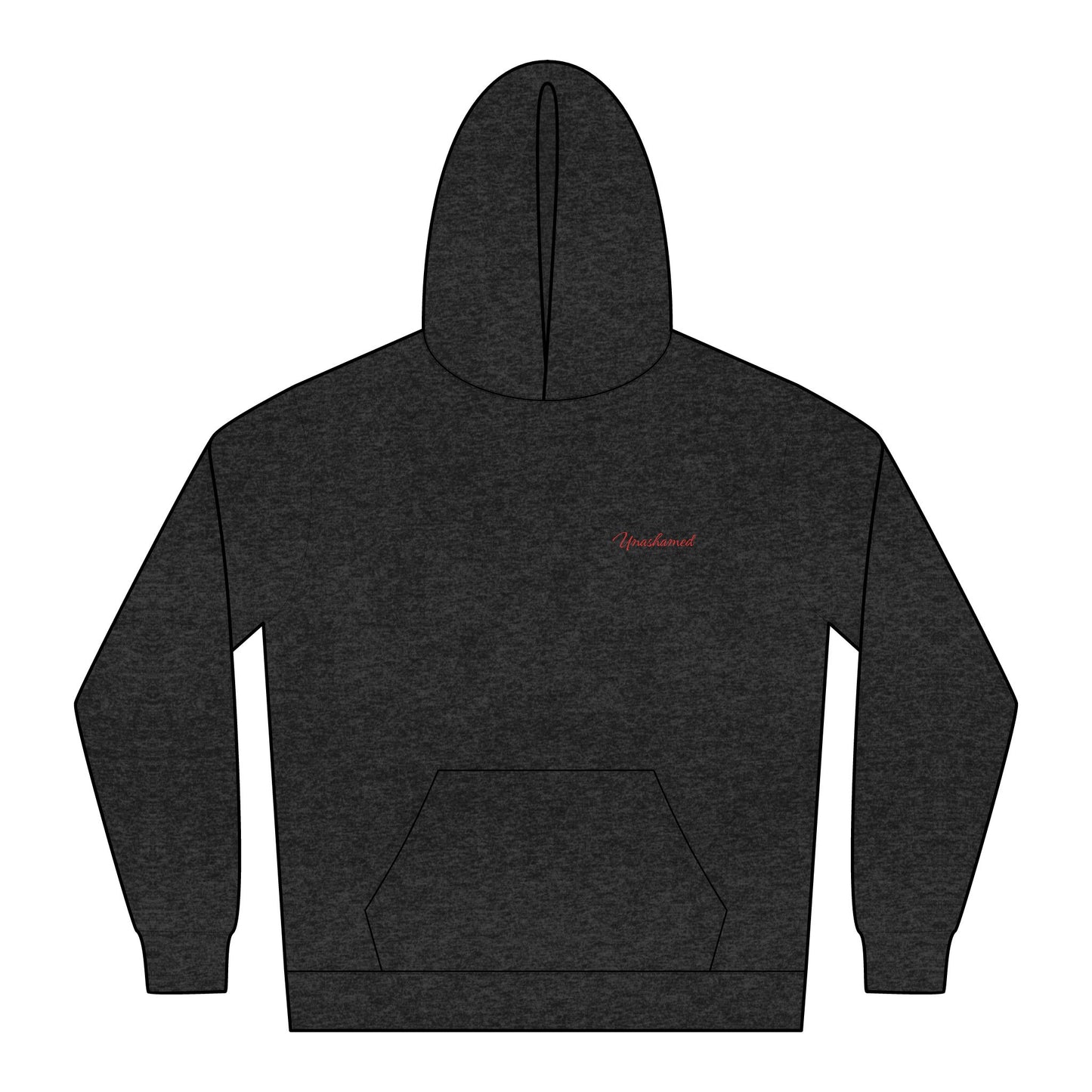 Relaxed "Unashamed" Embroidered Hoodie