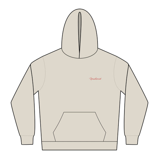Relaxed "Unashamed" Embroidered Hoodie