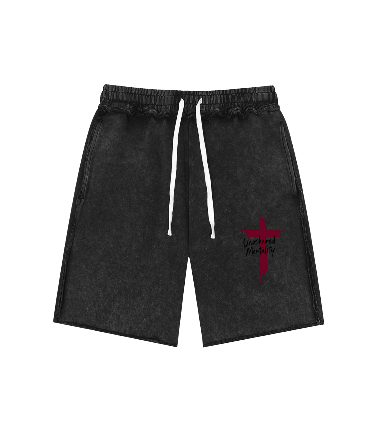 God Has You Mineral Washed Shorts