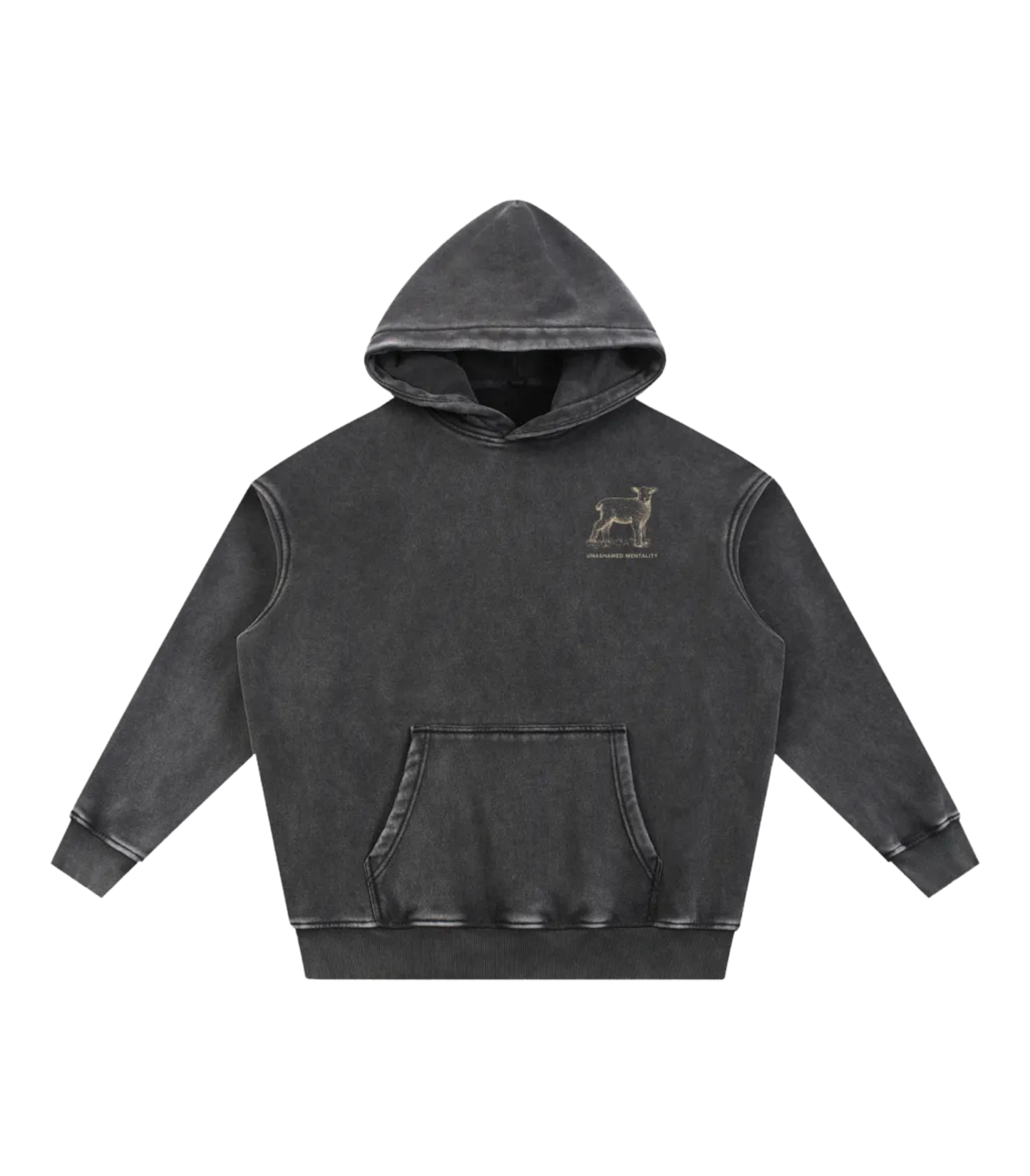 Lamb Of God Oversized Hoodie (Snow Washed)