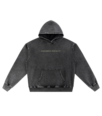 Loved To Death Snow Oversized Hoodie (Snow Washed)