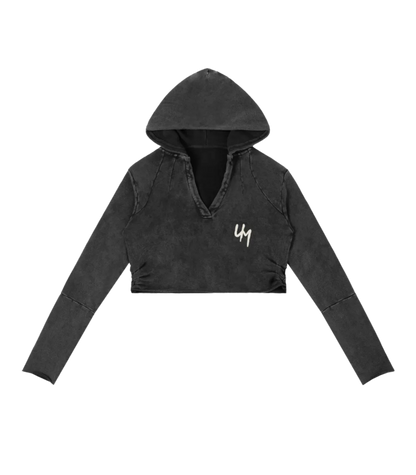 Women's Vintage Washed Cropped Hoodie