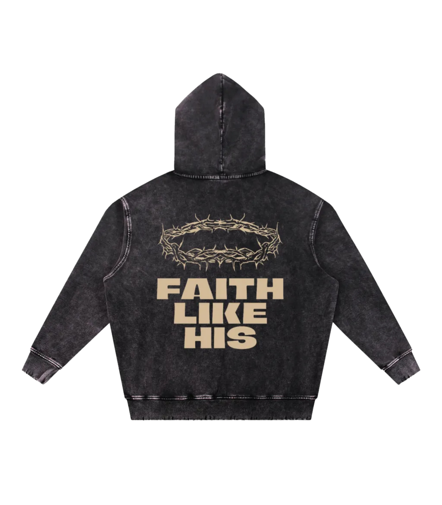 Faith Like His Oversized Hoodie (Snow Washed)