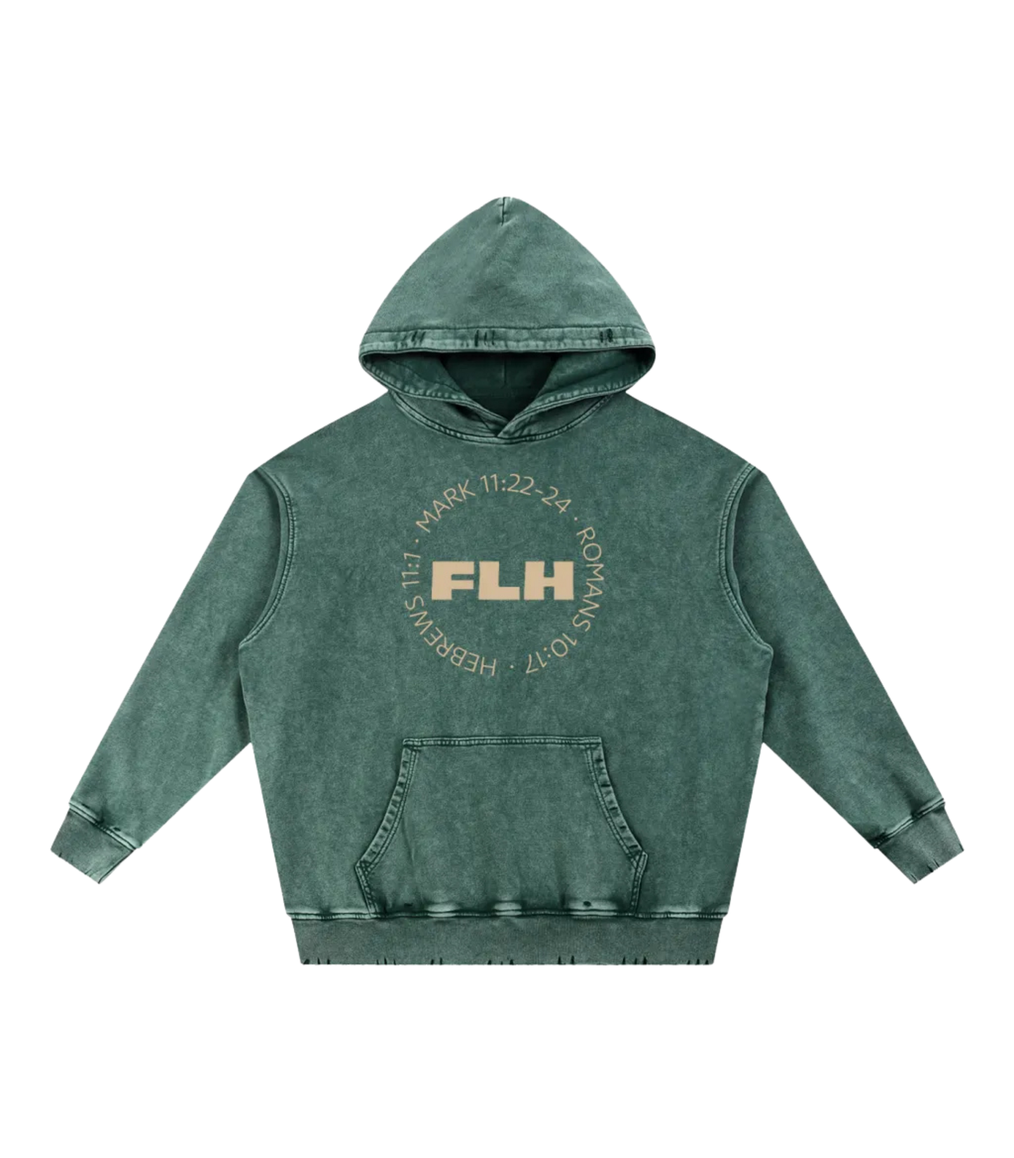 Faith Like His Oversized Hoodie (Snow Washed)