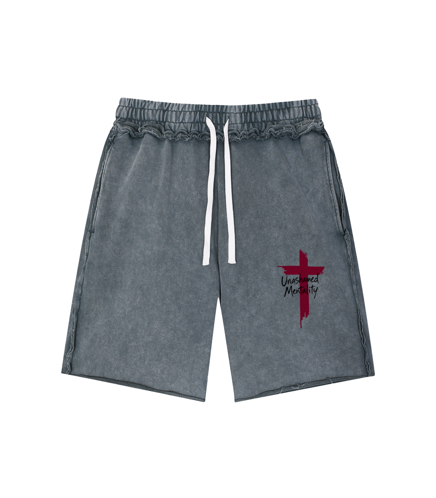 God Has You Mineral Washed Shorts
