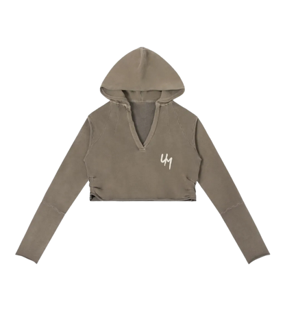 Women's Vintage Washed Cropped Hoodie