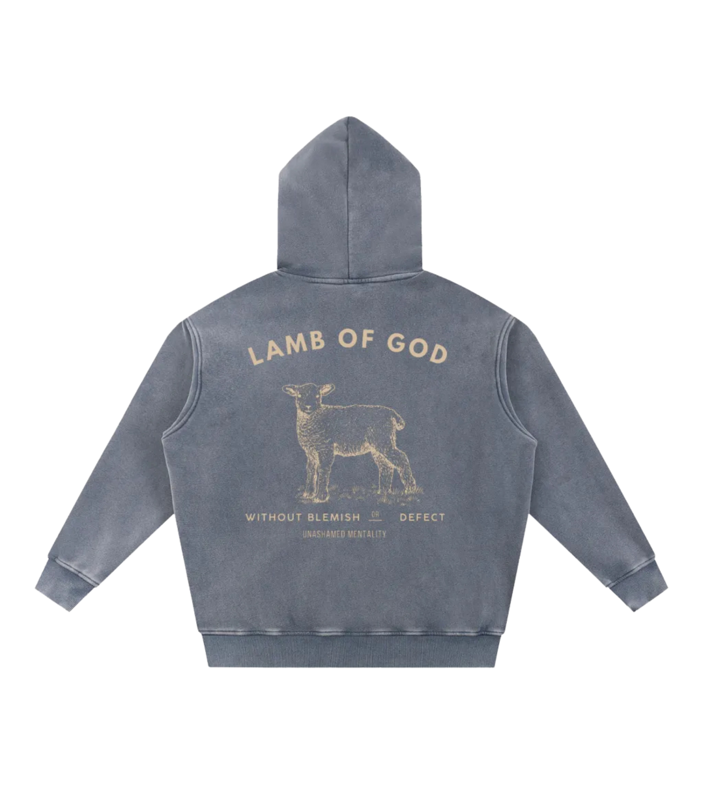 Lamb Of God Oversized Hoodie (Snow Washed)