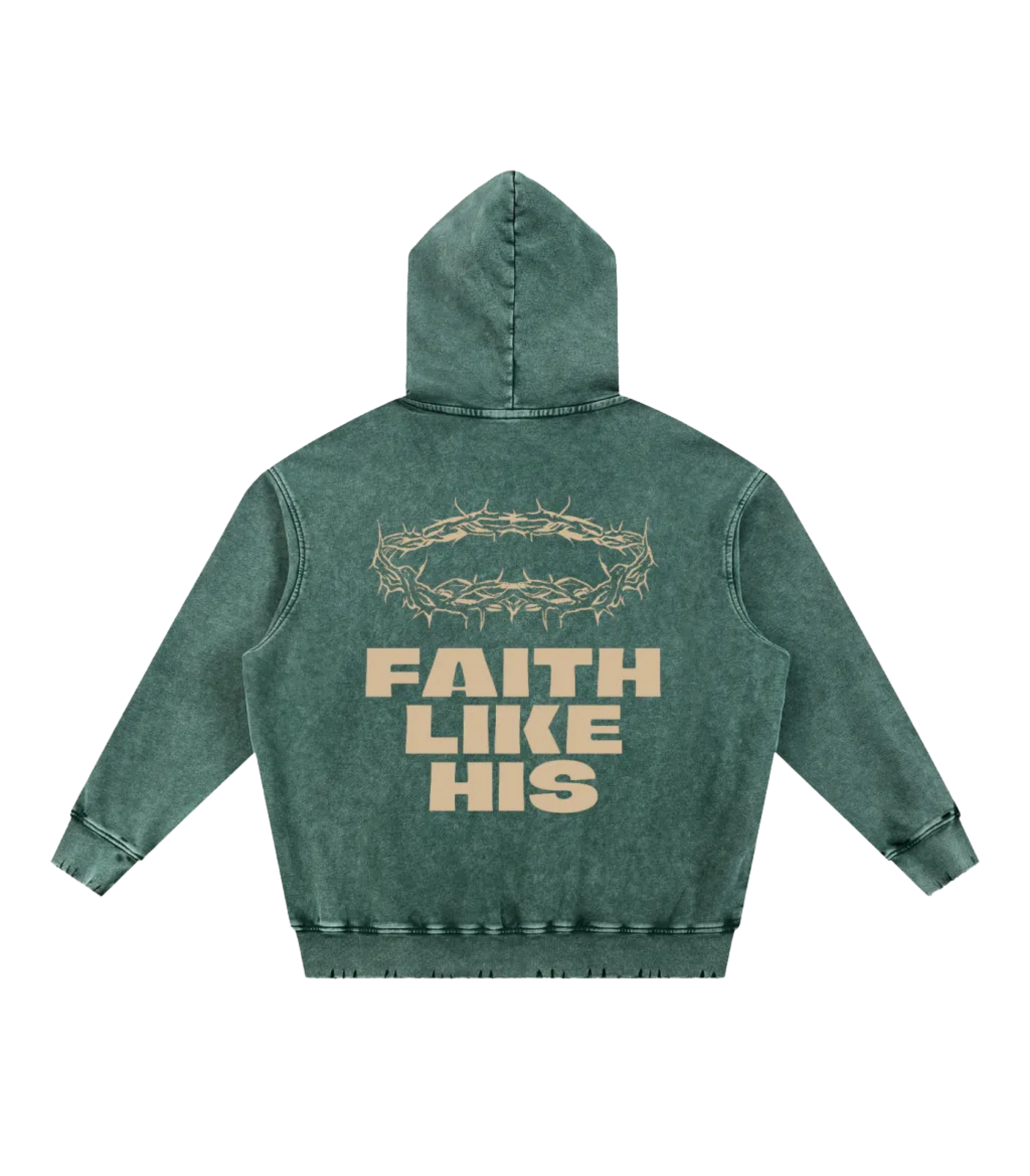 Faith Like His Oversized Hoodie (Snow Washed)
