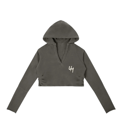 Women's Vintage Washed Cropped Hoodie