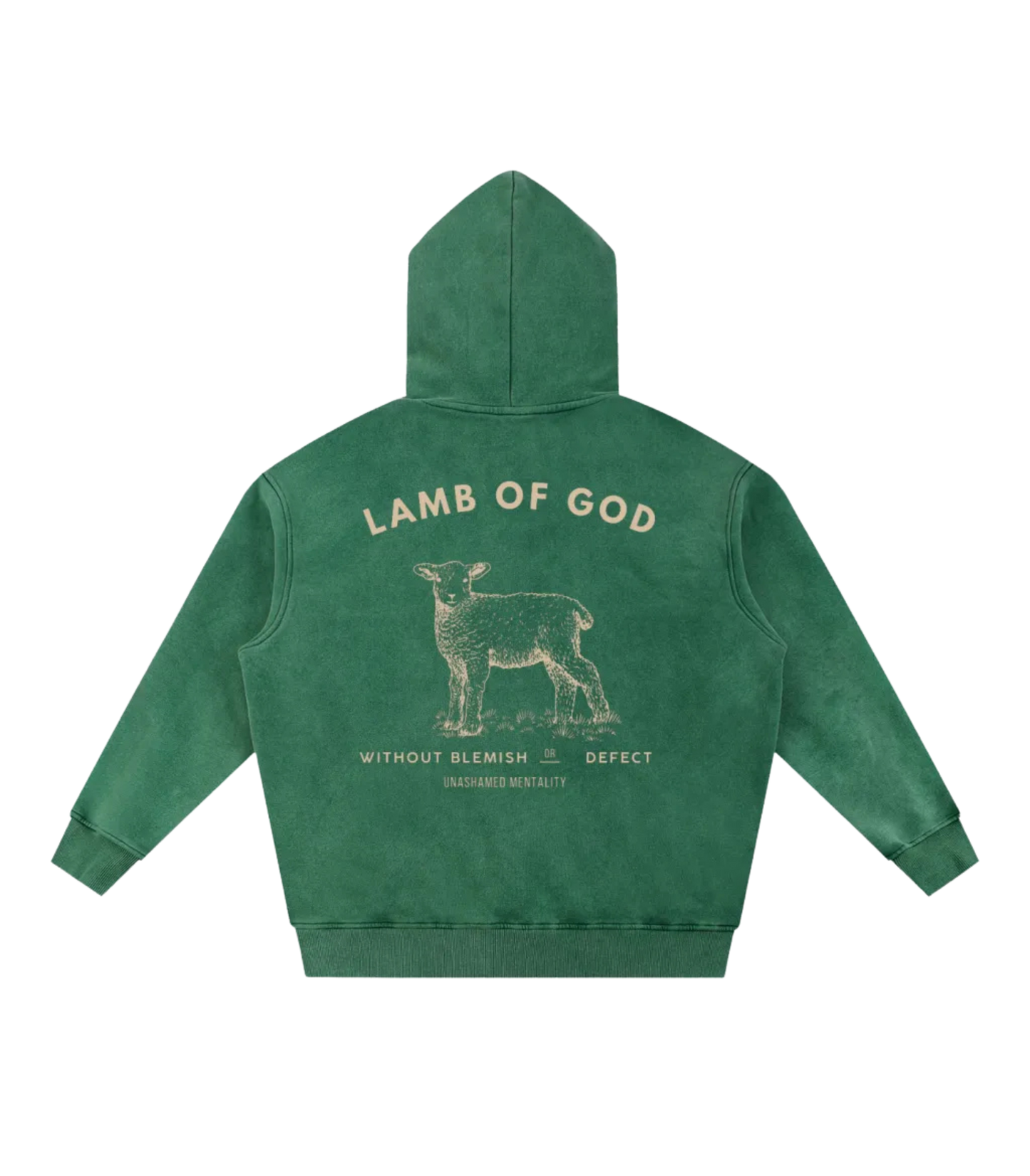 Lamb Of God Oversized Hoodie (Snow Washed)