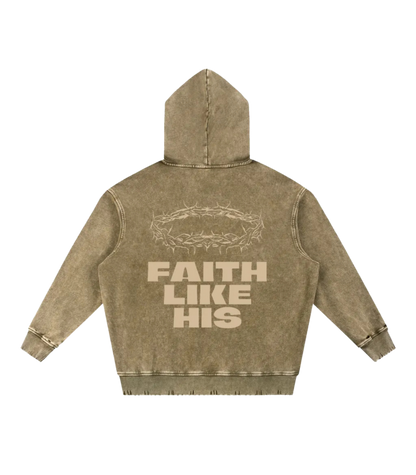 Faith Like His Oversized Hoodie (Snow Washed)