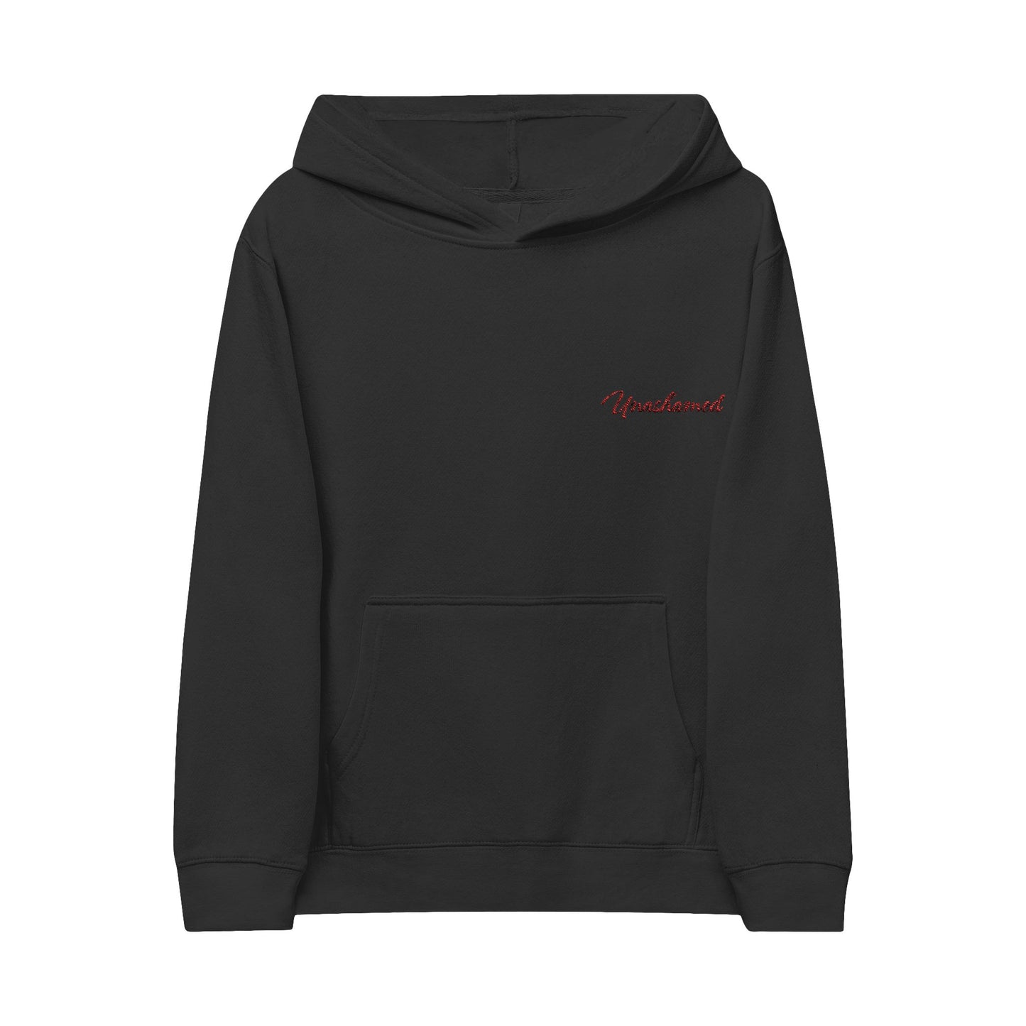 Kids Fleece Hoodie with 'Unashamed'  Embroidery