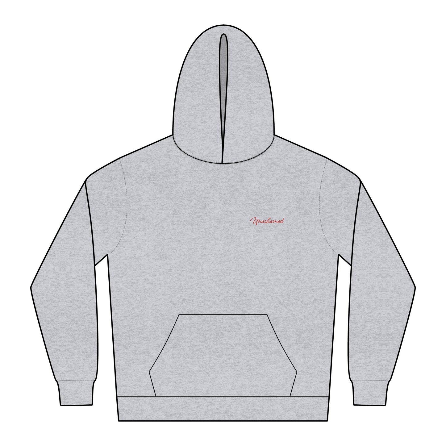 Relaxed "Unashamed" Embroidered Hoodie