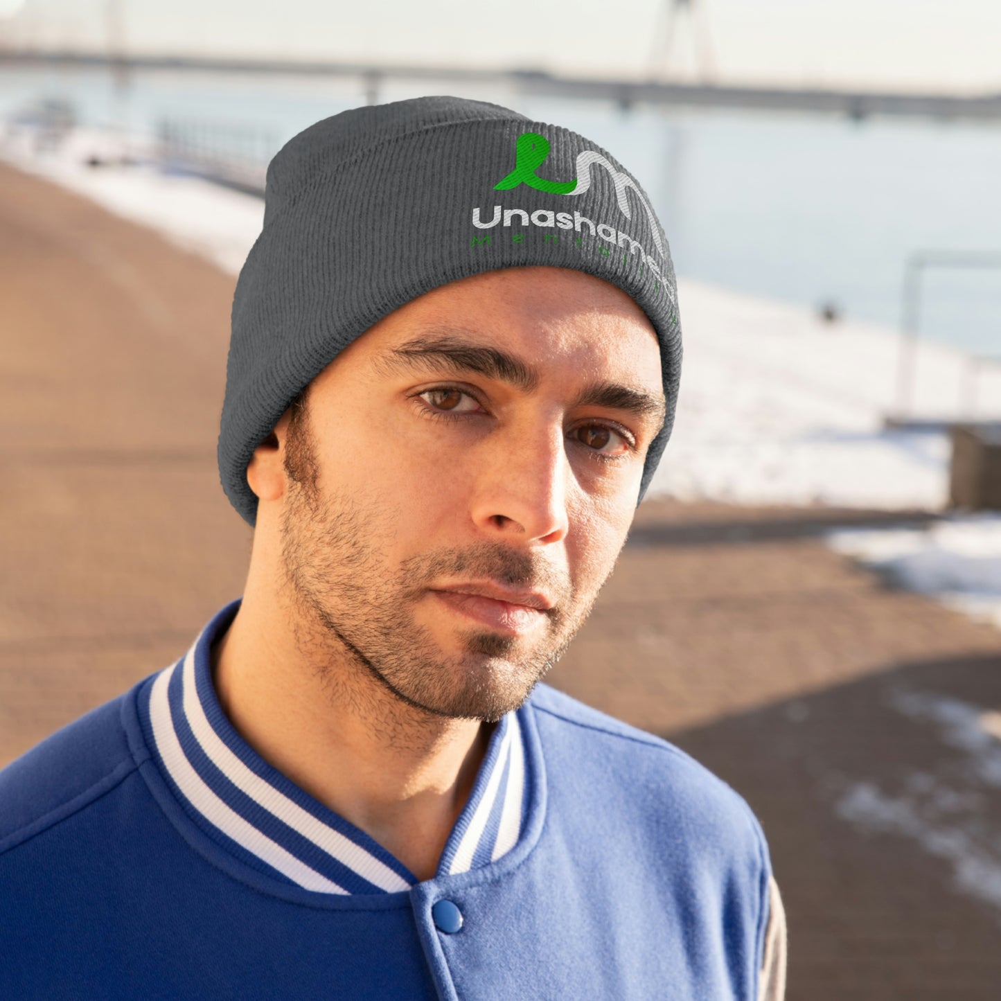 Embroidered Wool Beanie