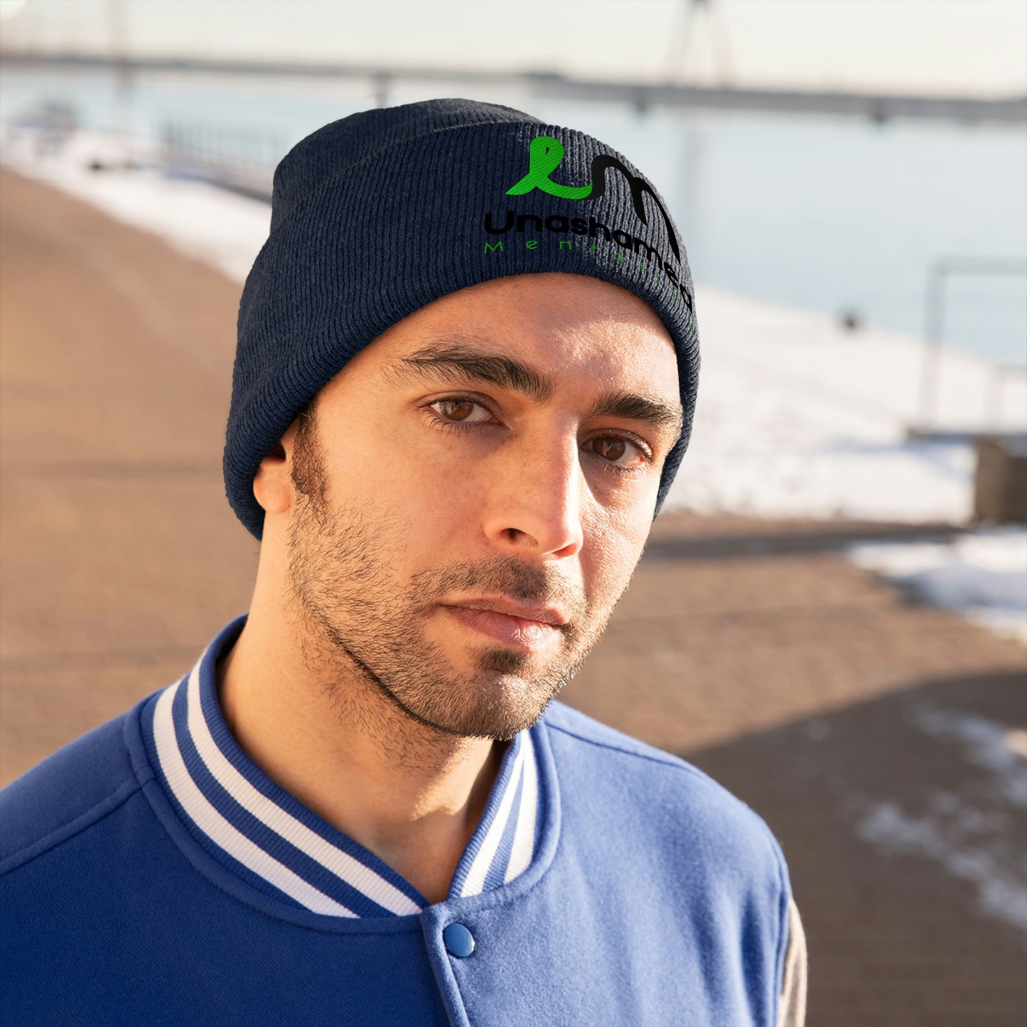 Embroidered Wool Beanie